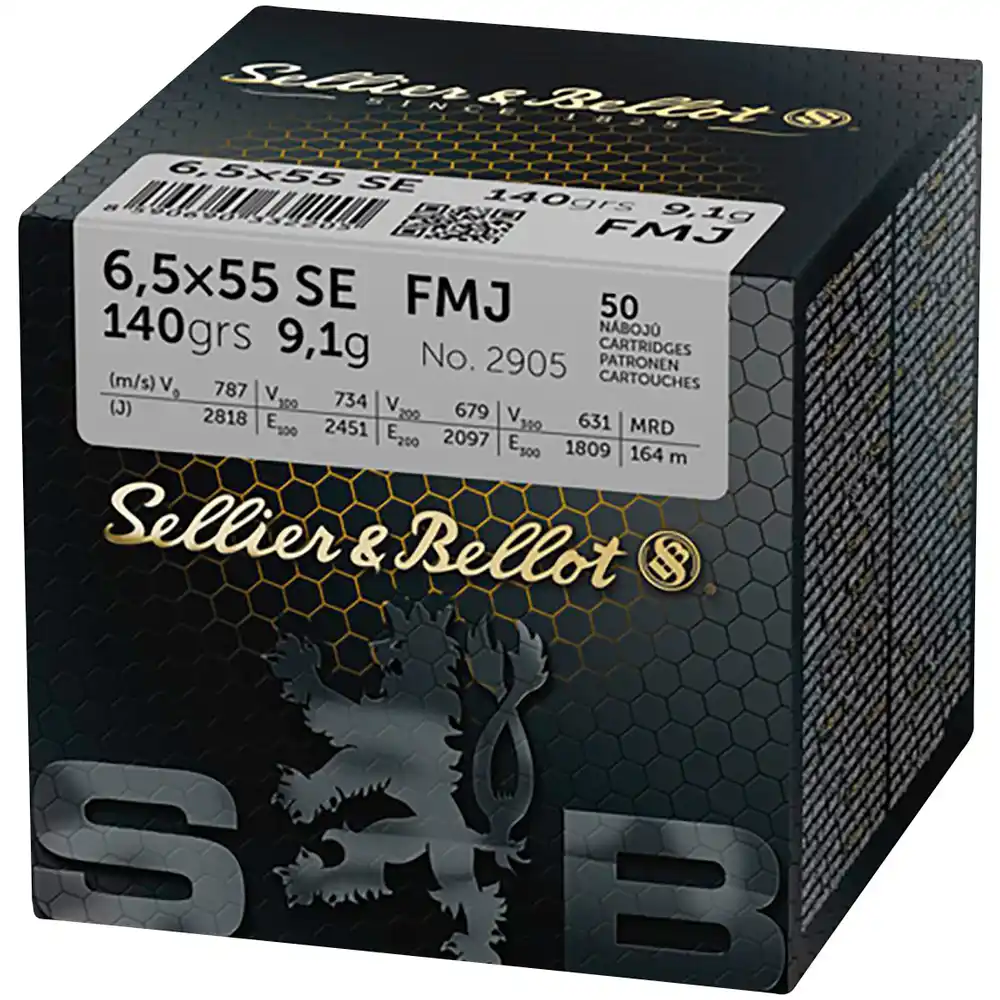 Купить Патрон для нарезного оружия S&B (6,5x55 SE)(FMJBT-2905)(140grs)(9,1г) в Алматы | Казахстан | Корган Центр