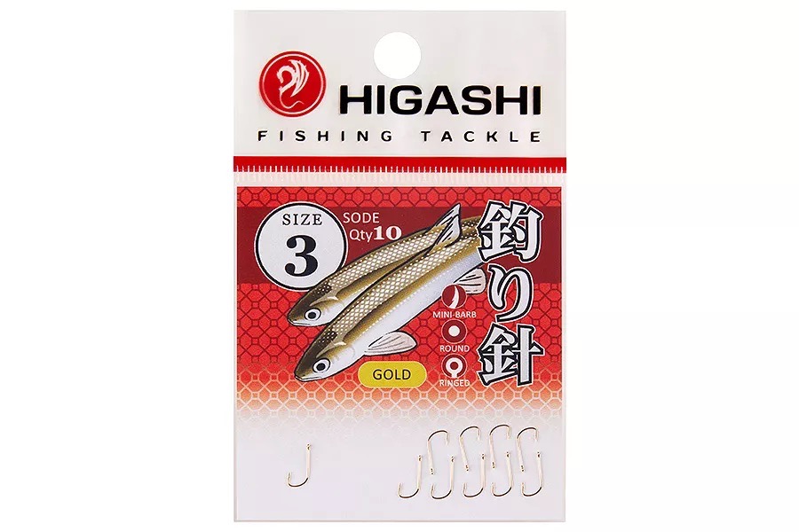 Крючки HIGASHI Мод. SODE RINGED #3 — рыболовный крючок, снасть и аксессуары для рыбалки | Алматы, Казахстан