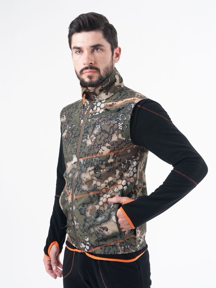 Жилет "IRBIS" (SoftShell, Зелёный) TRITONGEAR для рыбалки и охоты в Алматы, Казахстан