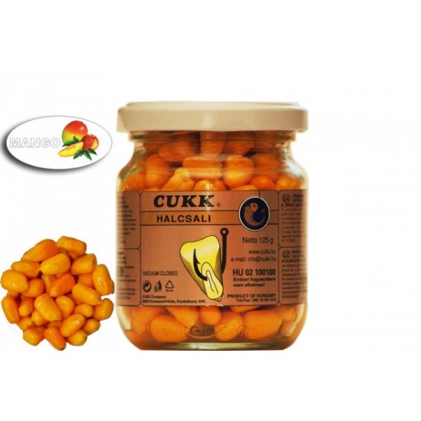 Кукуруза CUKK DELIKATES EXTRA (аромат манговый-оранжевая)(220мл.-125г.) — приманка, снасти и аксессуары для рыбалки | Алматы, Казахстан