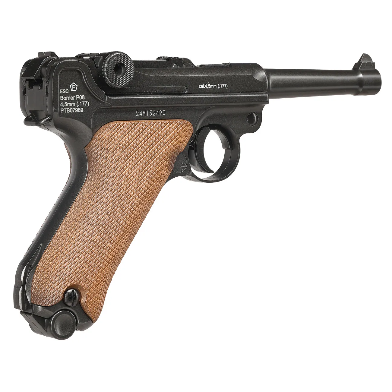 Фото Пистолет Borner P08 Blowback калибр 4,5mm/BBs CO2 — пневматический пистолет купить в Алматы