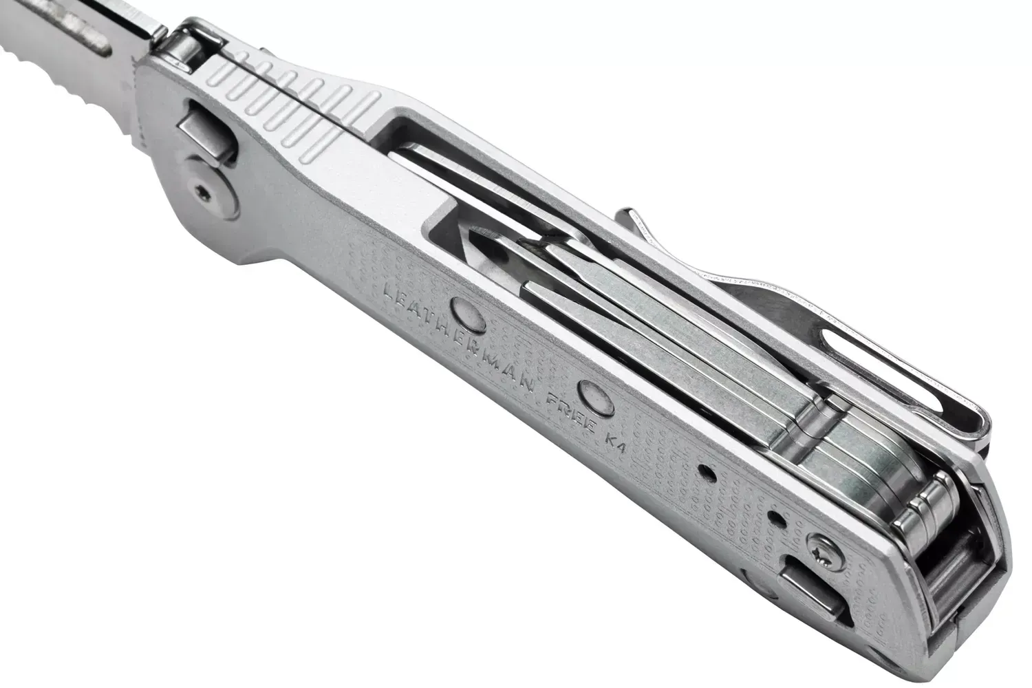 Купить Складной нож LEATHERMAN Мод. FREE K4X SILVER в Алматы — магазин Korgan Center | Казахстан | Доставка во все регионы