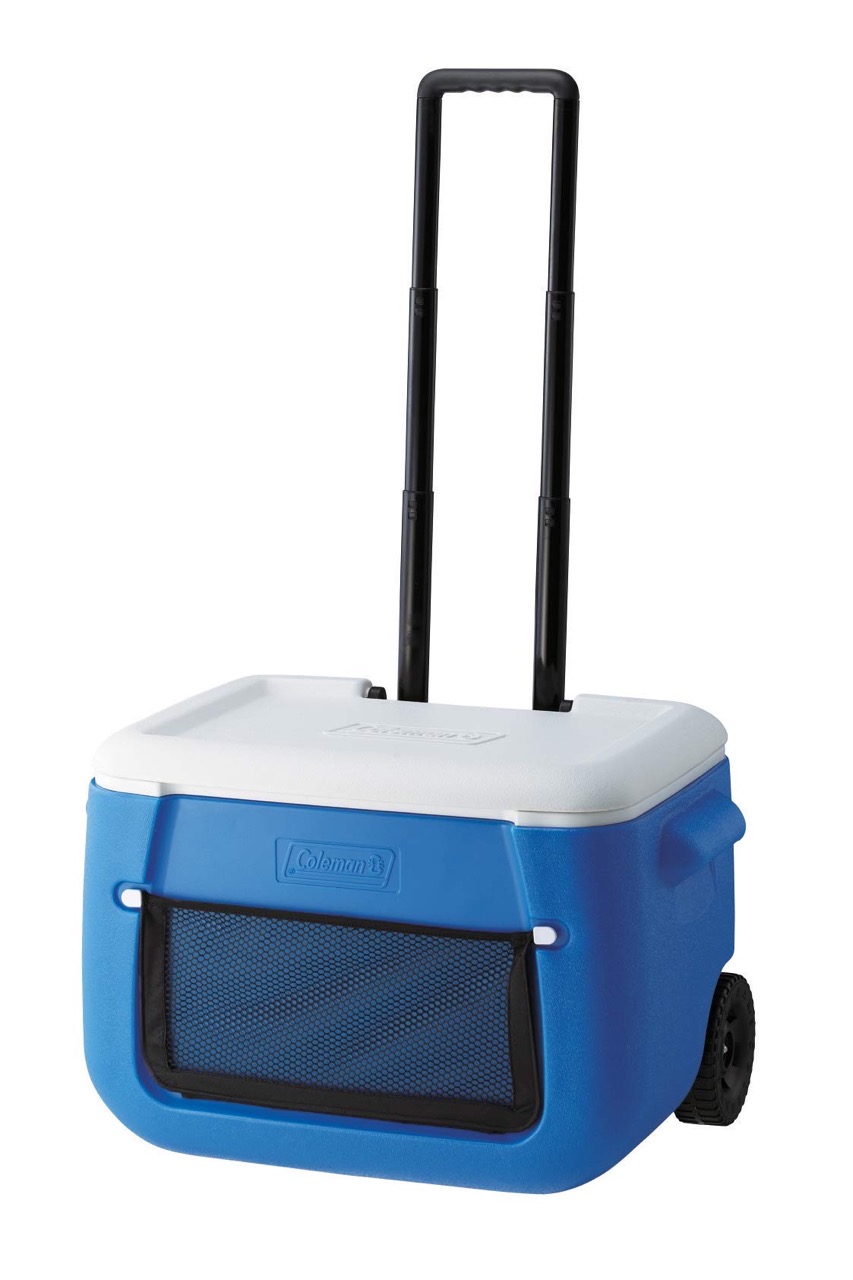 Термоконтейнер COLEMAN Мод. POLYLITE WHEELED MESH 50QT — портативный холодильник или кулер для кемпинга в Алматы