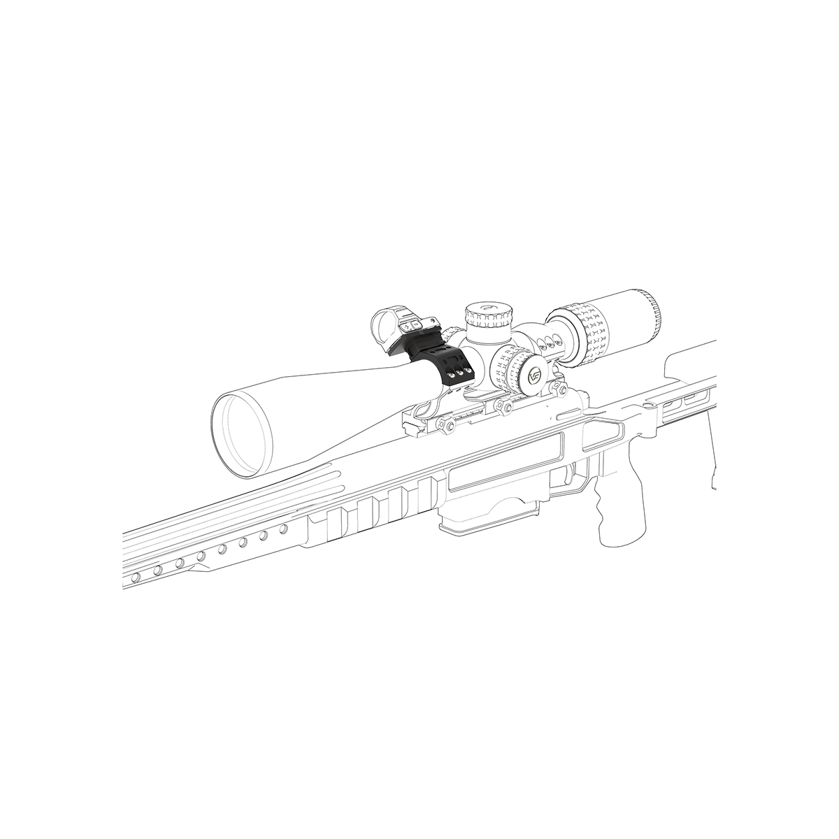 Комплект адаптеров VECTOR OPTICS для полуколец Moд. X-ACCU Алматы, Қазақстандағы оптикаға арналған