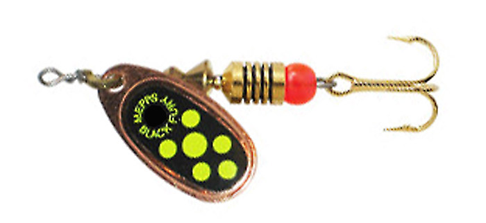 Блесна MEPPS BLACK FURY (copper chartreuse dots) — купить Вертушки в Алматы | KORGAN