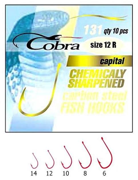 Крючки COBRA Мод. CAPITAL R — рыболовный крючок, снасть и аксессуары для рыбалки | Алматы, Казахстан