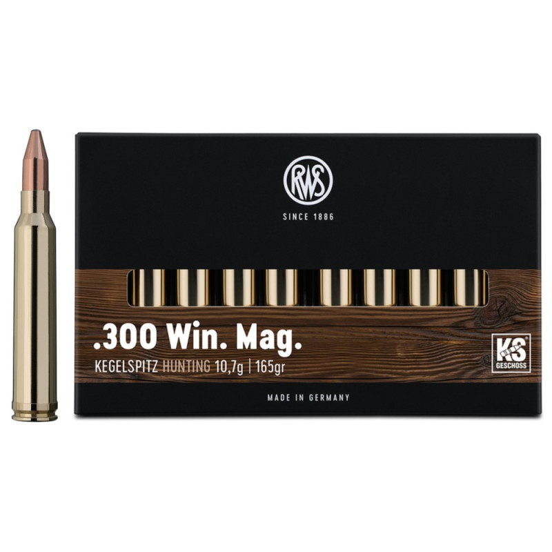 Купить Патрон для нарезного оружия RWS (.300 Win.Mag.) KS (165grs)(10,7г) в Алматы | Казахстан | Корган Центр