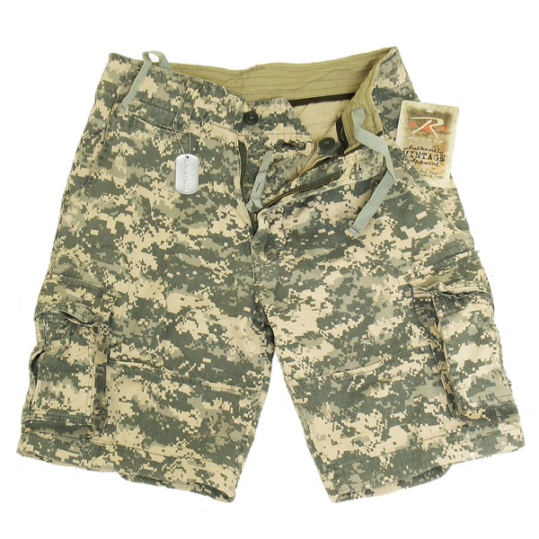 Шорты ROTHCO Мод. VINTAGE INFANTRY UTILITY (A.C.U. Digital Camo) — брюки и шорты для охоты, рыбалки и туризма | KORGAN.KZ