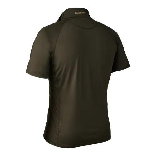 Футболка DEERHUNTER-EXCAPE INSULATED ZIP-NECK (хаки) — одежда для охоты, рыбалки, туризма и города | KORGAN.KZ
