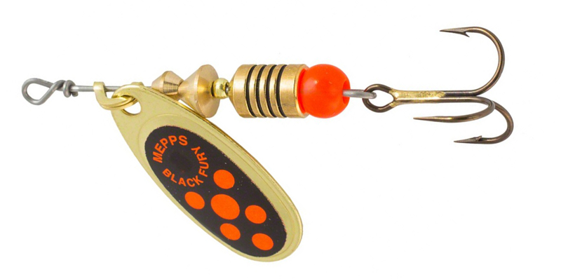 Блесна MEPPS BLACK FURY (gold orange dots) — купить Вертушки в Алматы | KORGAN