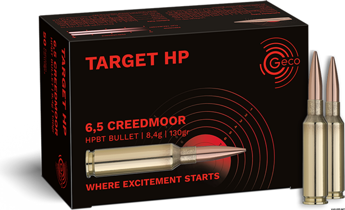 Купить Патрон для нарезного оружия GECO (6,5 Creedmoor) Target HP (130grs)(8,4г) в Алматы | Казахстан | Корган Центр