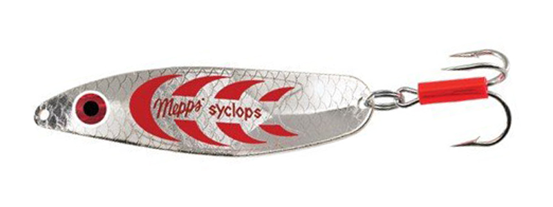 Блесна MEPPS SICLOPS (silver/red) — купить Колебалки в Алматы | KORGAN
