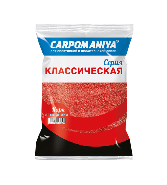 Прикормка КАРПОМАНИЯ КЛАССИЧЕСКАЯ (карп земляника)(750г.) — приманка, снасти и аксессуары для рыбалки | Алматы, Казахстан