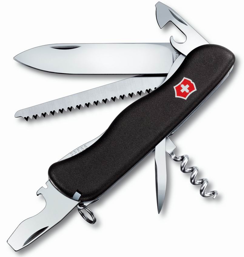 Купить Складной нож VICTORINOX Мод. FORESTER BLACK в Алматы — магазин Korgan Center | Казахстан | Доставка во все регионы