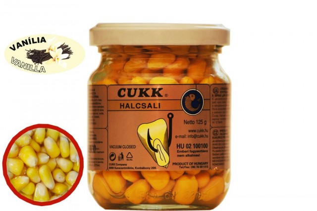 Кукуруза CUKK DELIKATES EXTRA (аромат ванильный-натуральная)(220мл.-125г.) — приманка, снасти и аксессуары для рыбалки | Алматы, Казахстан