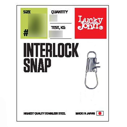 Застежки LUCKY JOHN Мод. PRO SERIES INTERLOCK SNAP 006 — аксессуары и снаряжение для рыбалки: коробки, держатели, инструменты | Алматы, Казахстан