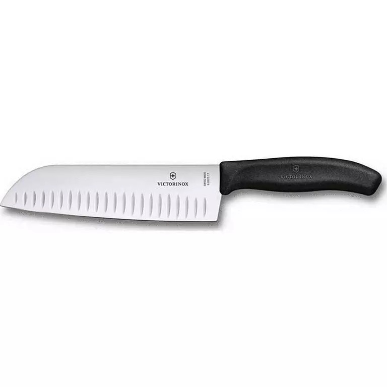 Кухонный нож VICTORINOX Мод. FIBROX SANTOKU FLUTED #5.2523.17 для кухни в Алматы, Казахстан