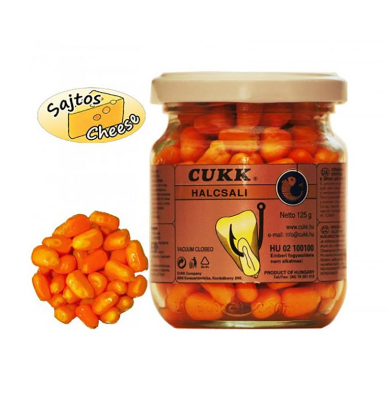 Кукуруза CUKK DELIKATES EXTRA (аромат сыра-светлооранжевая)(220мл.-125г.) — приманка, снасти и аксессуары для рыбалки | Алматы, Казахстан