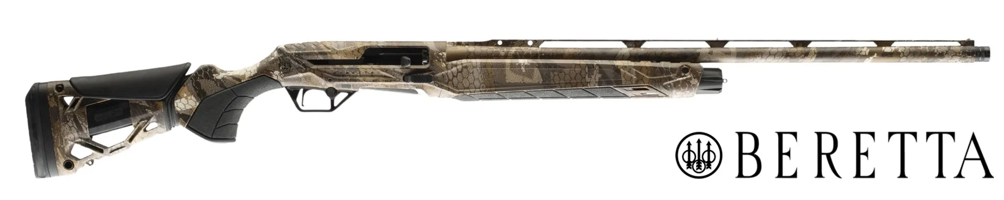 Гладкоствольное ружье BERETTA Moд. AX800 SUPREMA SYNTHETIC CAMO OPTIFADE TIMBER KICK-OFF  (полуавтоматическое) калибра 12/89 — детальное фото