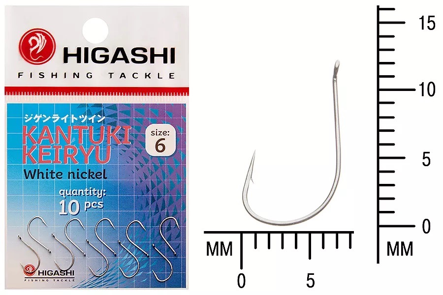 Крючки HIGASHI Мод. KANTUKI KEIRYU #6 — рыболовный крючок, снасть и аксессуары для рыбалки | Алматы, Казахстан