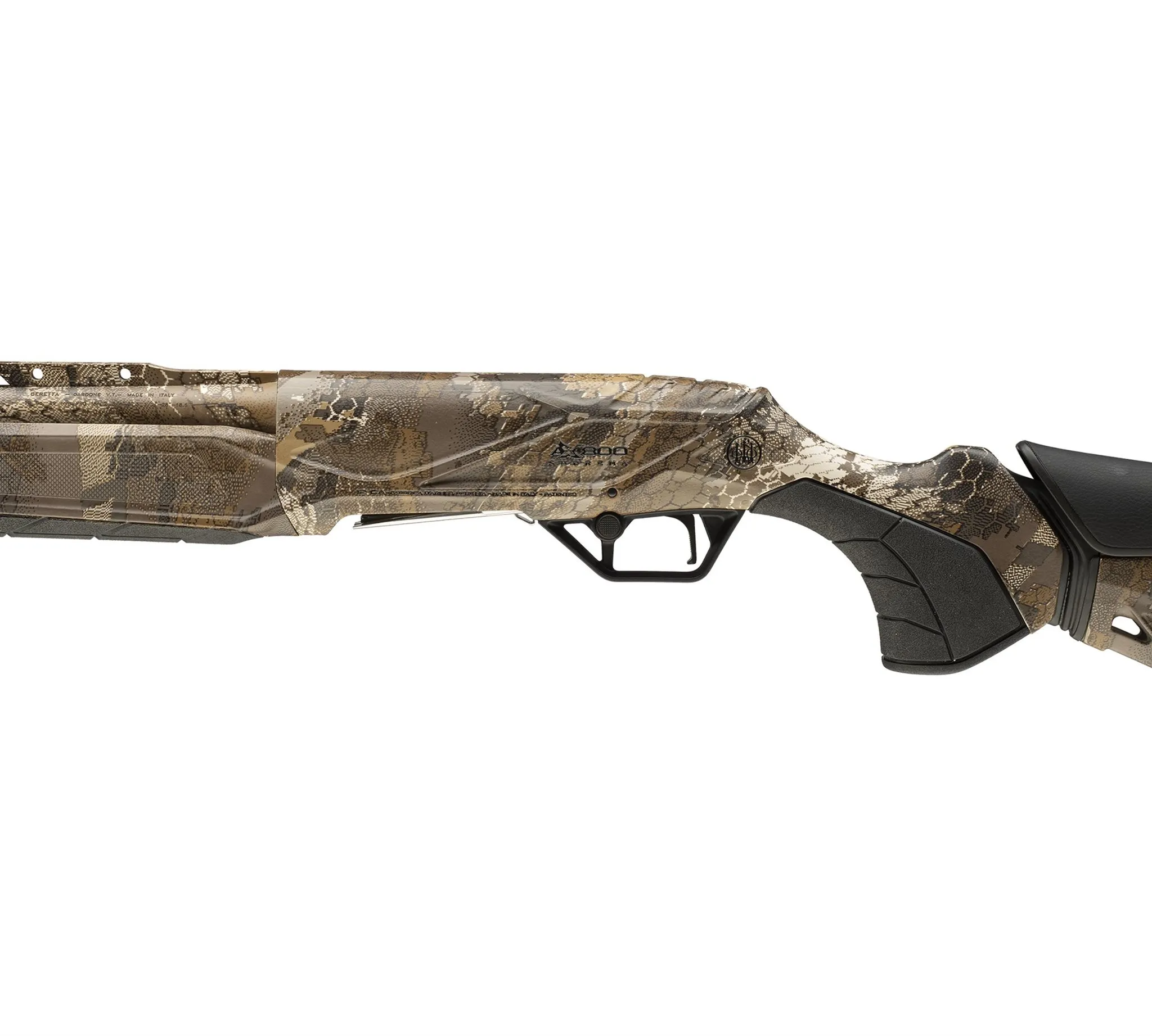 Гладкоствольное ружье BERETTA Moд. AX800 SUPREMA SYNTHETIC CAMO OPTIFADE TIMBER KICK-OFF  (полуавтоматическое) калибра 12/89 — детальное фото
