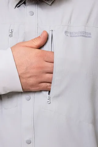Рубашка Remington Advanced Sky Gray — одежда для охоты, рыбалки, туризма и города | KORGAN.KZ