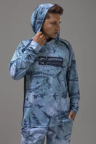 Футболка (джерси)  Remington Fishing Вreeze Вlue — одежда для охоты, рыбалки, туризма и города | KORGAN.KZ