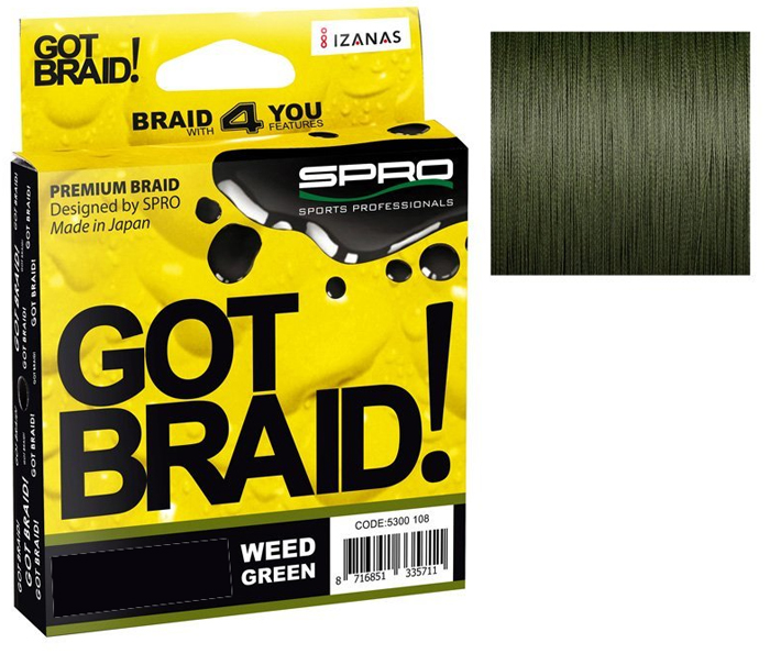 Шнур SPRO GOT BRAID! GREEN — рыболовная леска, снасти и аксессуары | Алматы, Казахстан