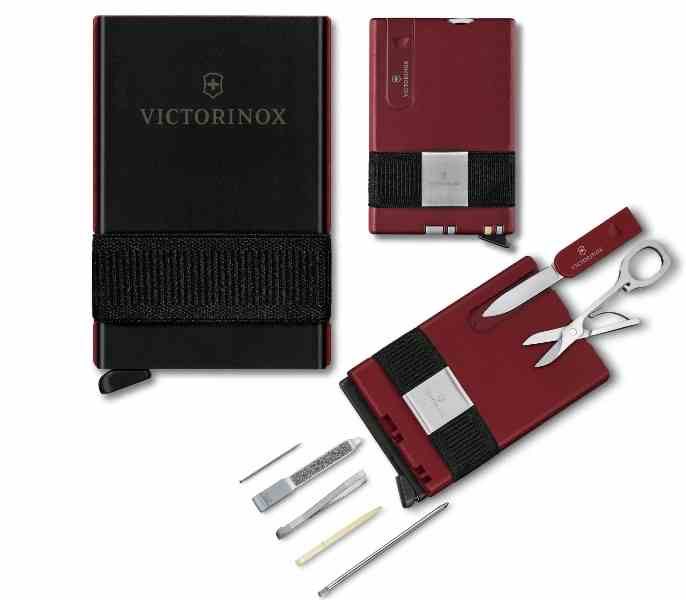 Карта-мультиинструмент VICTORINOX с кардхолдером Мод. SMART CARD ICONIC RED для ножей в Алматы, Казахстан