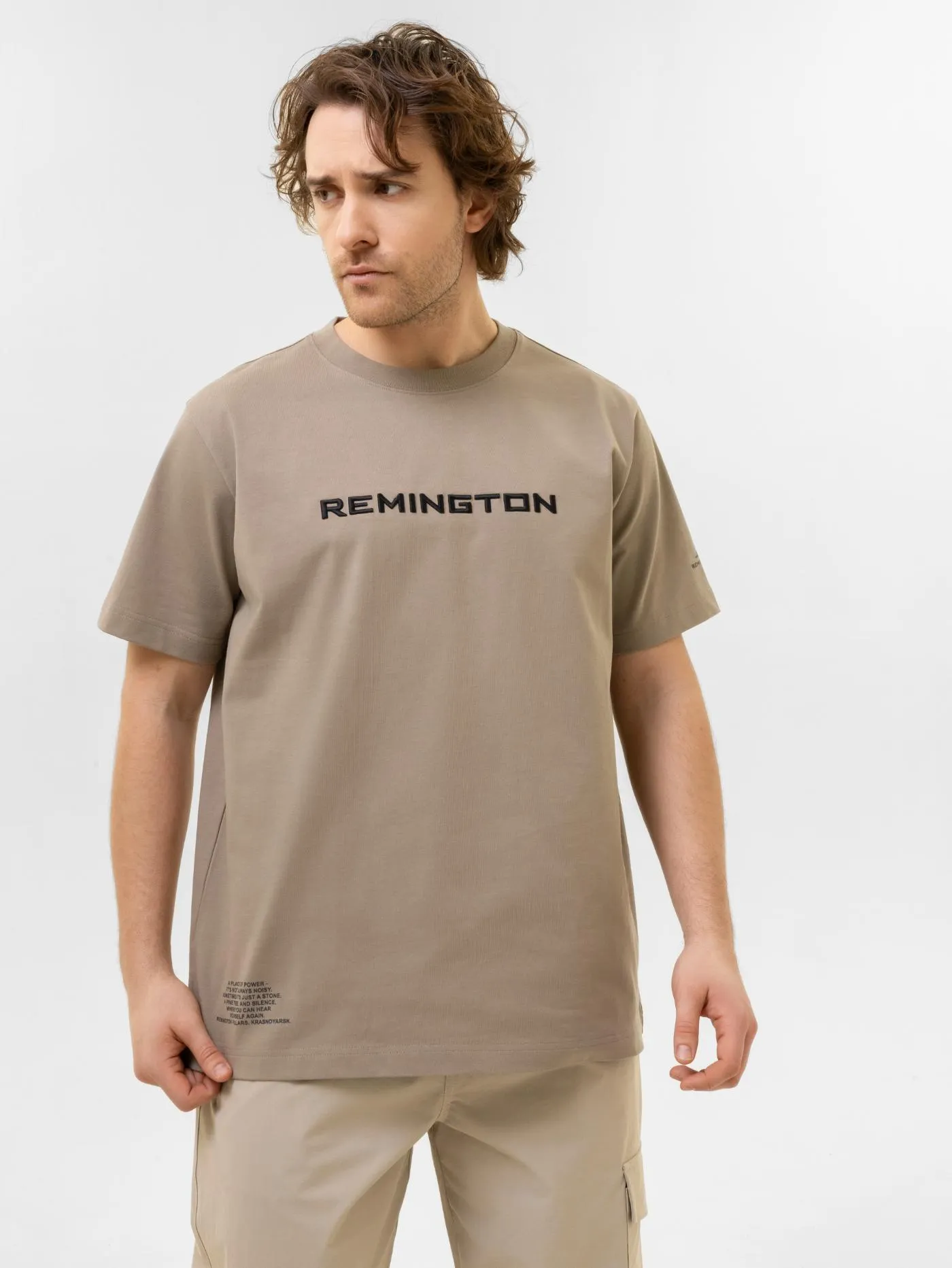 Футболка мужская Remington Krasnoyarsk Light Olive — одежда для охоты, рыбалки, туризма и города | KORGAN.KZ