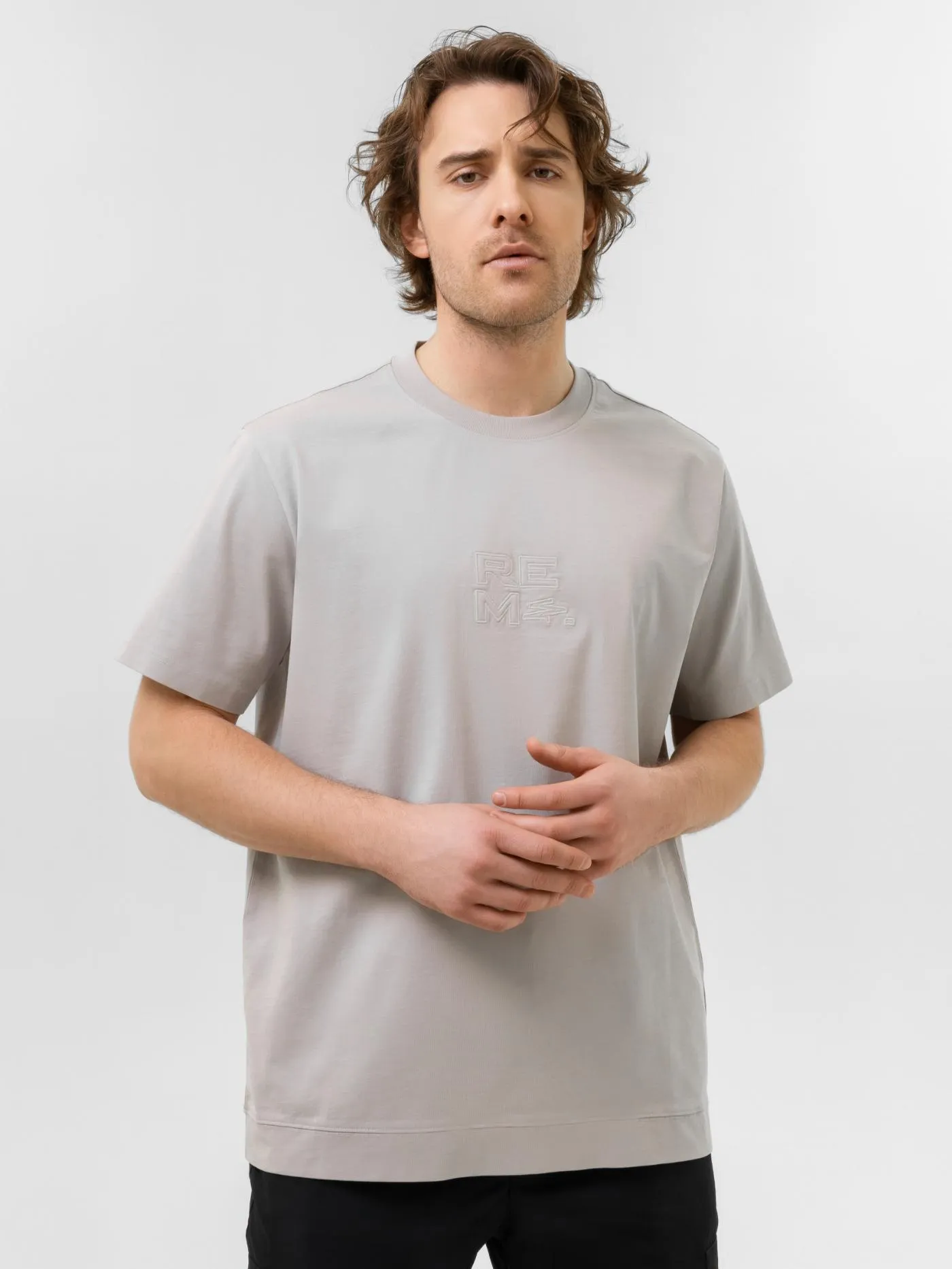 Футболка мужская Remington Casual REM Light Grey — одежда для охоты, рыбалки, туризма и города | KORGAN.KZ