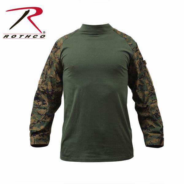 Рубашка ROTHCO Мод. MILITARY COMBAT (Woodland Digital Camo) — одежда для охоты, рыбалки, туризма и города | KORGAN.KZ