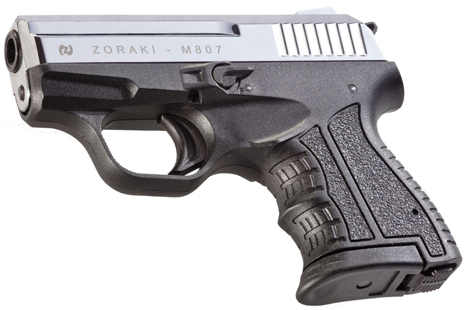 Газовый пистолет ZORAKI Мод. M807-TD SHINY CHROME (к.-бр: 8мм P.A.)(7-зарядный) — купить газовые пистолеты в Алматы | Доставка по Казахстану