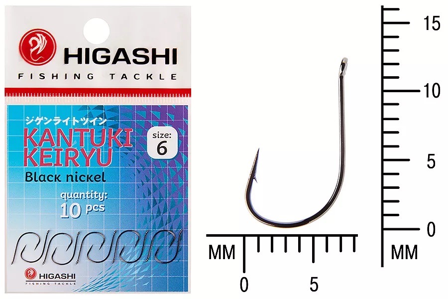 Крючки HIGASHI Мод. KANTUKI KEIRYU #6 — рыболовный крючок, снасть и аксессуары для рыбалки | Алматы, Казахстан
