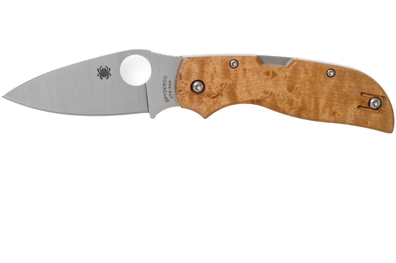 Купить Складной нож SPYDERCO Мод. CHAPARRAL BIRDSEYE MAPLE в Алматы — магазин Korgan Center | Казахстан | Доставка во все регионы