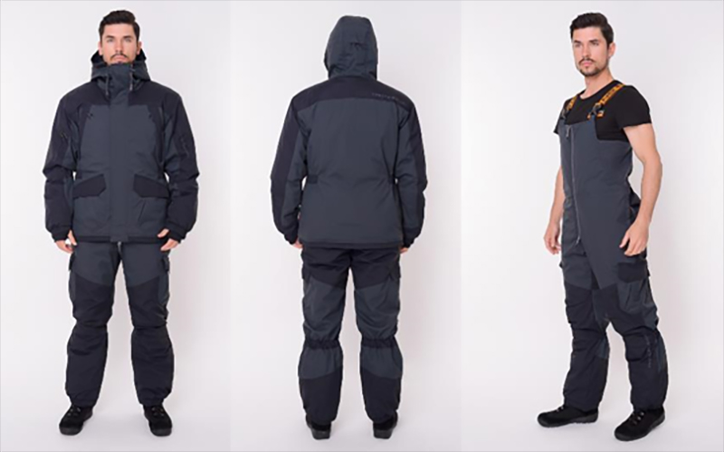 Костюм демисезонный TRITON "GORKA PRO" -15°C ПК (тк.таслан)(серо-чёрный) — куртки, жилеты, маскировочные костюмы, одежда для рыбалки и охоты | KORGAN Казахстан