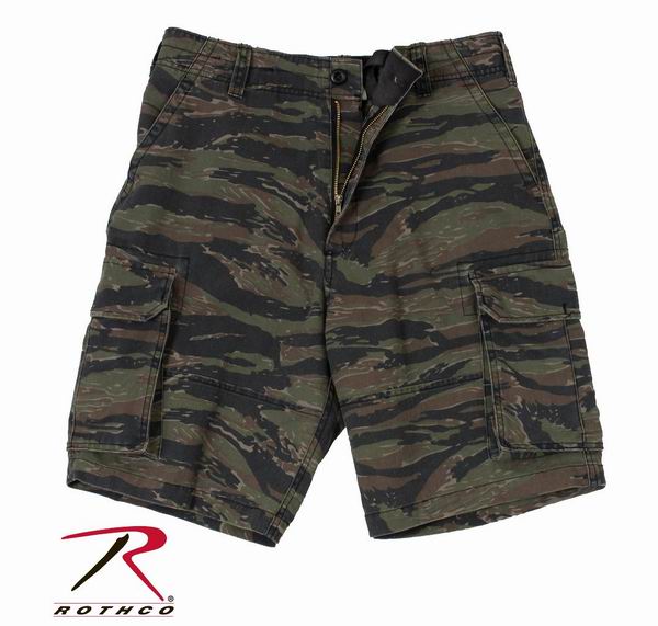 Шорты ROTHCO Мод. VINTAGE PARATROOPER CARGO (Tiger Stripe Camo) — брюки и шорты для охоты, рыбалки и туризма | KORGAN.KZ