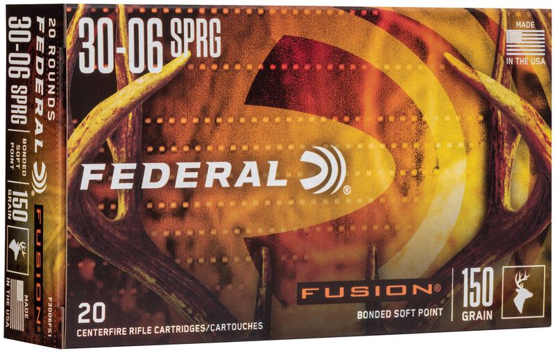 Купить Патрон для нарезного оружия FEDERAL (.30-06 Sprg.) FUSION (FSP)(150grs)(9,72г) в Алматы | Казахстан | Корган Центр