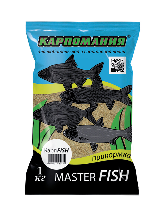 Прикормка КАРПОМАНИЯ MASTER FISH (карп фиш)(1кГ) — приманка, снасти и аксессуары для рыбалки | Алматы, Казахстан