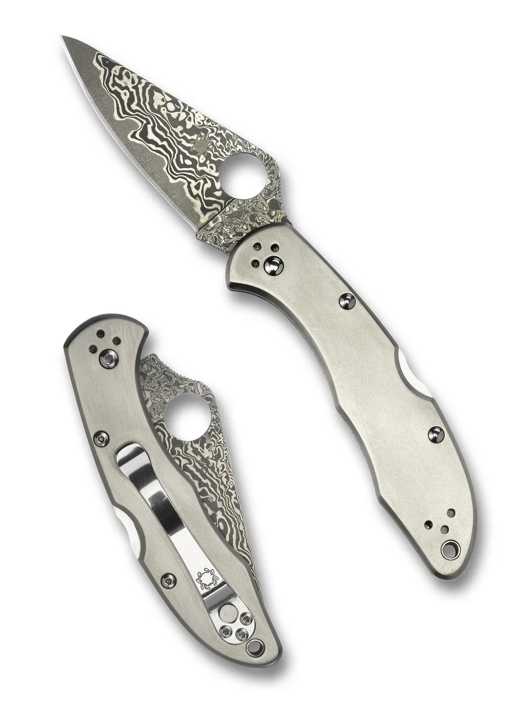 Купить Складной нож SPYDERCO Мод. DELICA 4 DAMASCUS в Алматы — магазин Korgan Center | Казахстан | Доставка во все регионы