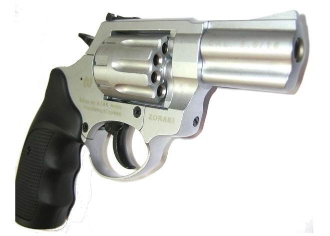 Револьвер сигнальный ZORAKI Мод. LOM-S R1-TD-2,5" MATTE CHROME калибром 22 l.b./5,6x16 с доставкой по Казахстану