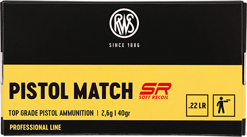Купить Патрон для нарезного оружия RWS (.22 l.r.) Professional Pistol Match SR (40grs)(2,6г) в Алматы | Казахстан | Корган Центр