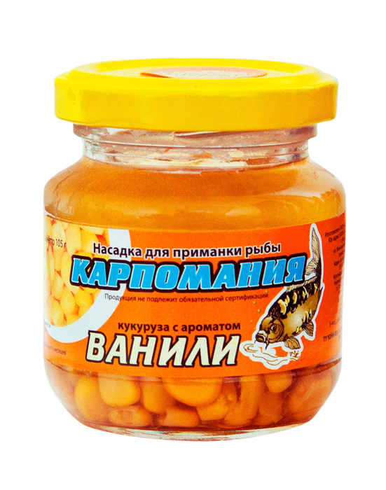 Кукуруза КАРПОМАНИЯ (мягкая)(натурал.с аром.ванили)(105г.) — приманка, снасти и аксессуары для рыбалки | Алматы, Казахстан