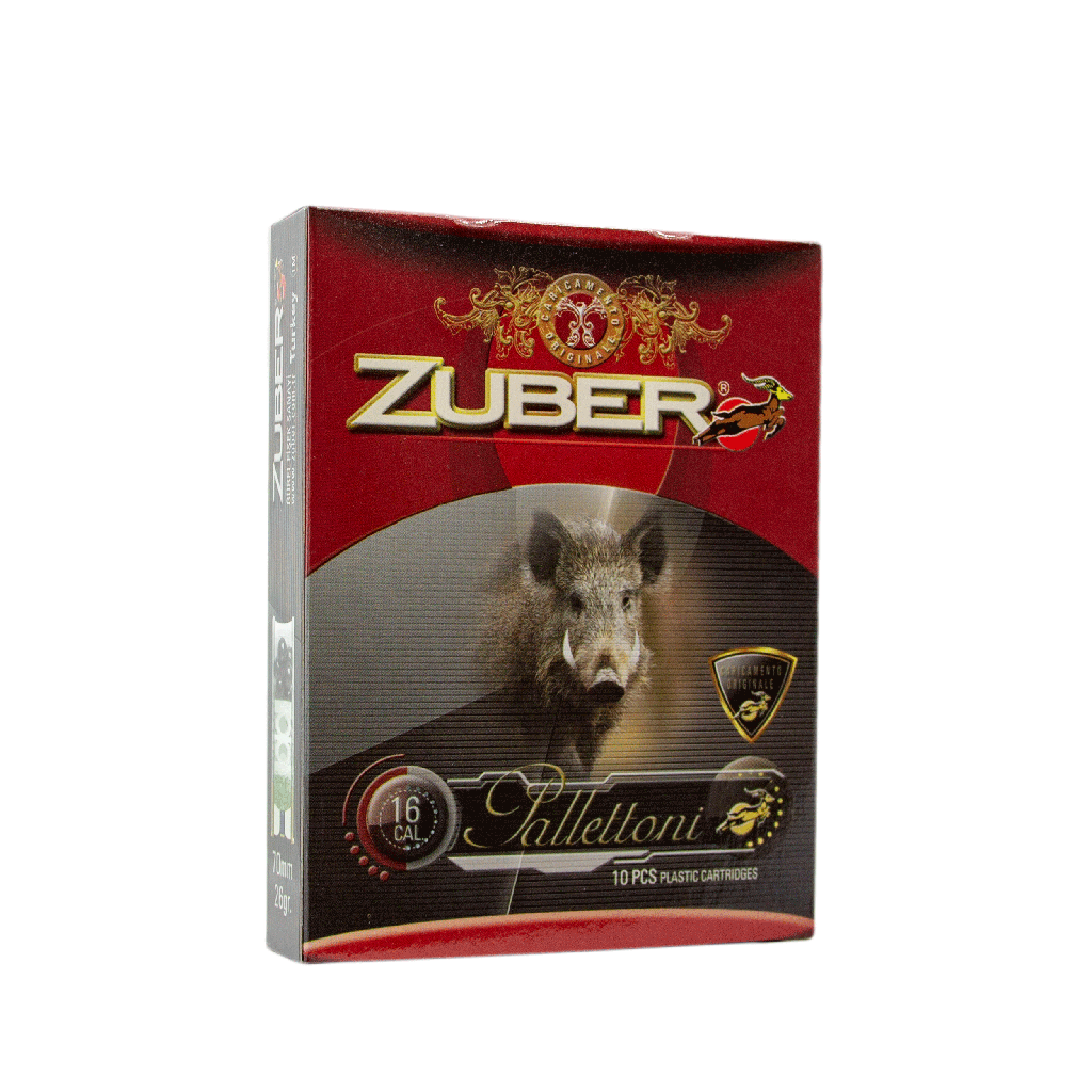  Патрон для гладкоствольного оружия ZUBER Pallettoni (16/70)(28г)(7,6мм x 9шт) в Алматы | Казахстан | Корган Центр | KORGAN