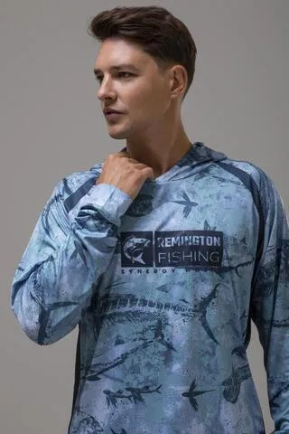 Футболка (джерси)  Remington Fishing Вreeze Вlue — одежда для охоты, рыбалки, туризма и города | KORGAN.KZ