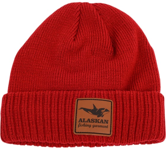 Шапка Alaskan Hat Beanie красная L, 52-54 (AWC037R) — головной убор для рыбалки, охоты и туризма | KORGAN.KZ