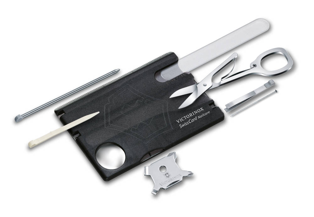 Карта-мультиинструмент VICTORINOX Мод. SWISSCARD NAILCARE BLACK для охоты и туризма в Алматы, Казахстан