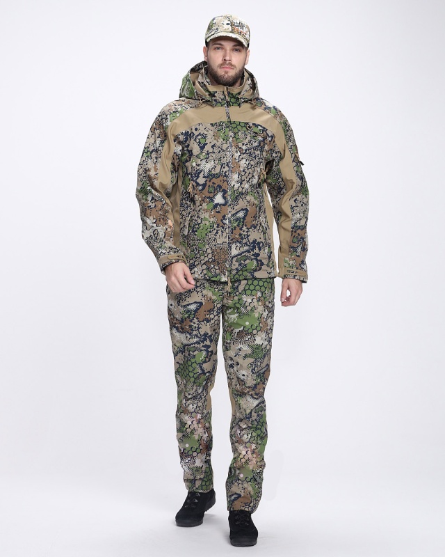 Костюм демисезонный TRITON "Chameleon Pro -5°C" (тк.soft shell)(Forest Green/Beige) — куртки, жилеты, маскировочные костюмы, одежда для рыбалки и охоты | KORGAN Казахстан
