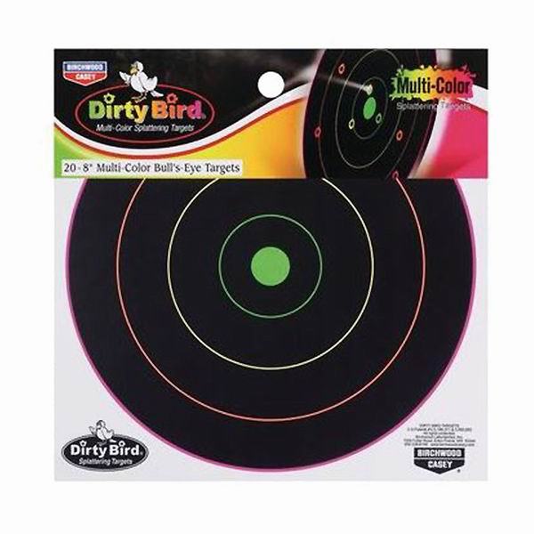 Мишени (бумажные) BIRCHWOOD Мод. MC8-20 DIRTY BIRD MULTI-COLOR для спортивной стрельбы в Алматы, Казахстан