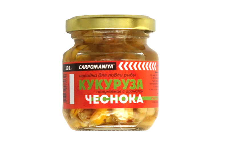 Кукуруза КАРПОМАНИЯ (полумягкая)(натуральная с аром.чеснока)(105г.) — приманка, снасти и аксессуары для рыбалки | Алматы, Казахстан